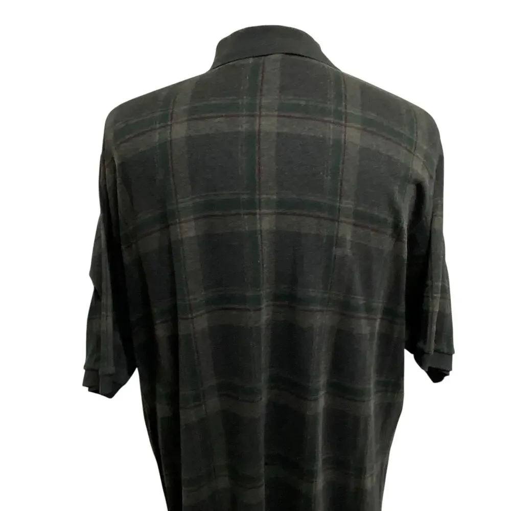 Ralph Lauren Polo Golf Gray Green Red Windowpane Polo – Men’s XL